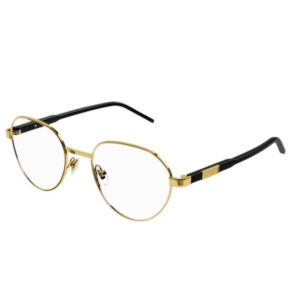 Gucci GG11620 Eyeglass Frames - Gold & Black, Full Rim, Round - Picture 6 of 6
